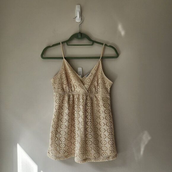 Express Set of Two Lacy Cami Tanks | Crochet | Size Small | Lined | Y2K - Picture 2 of 13